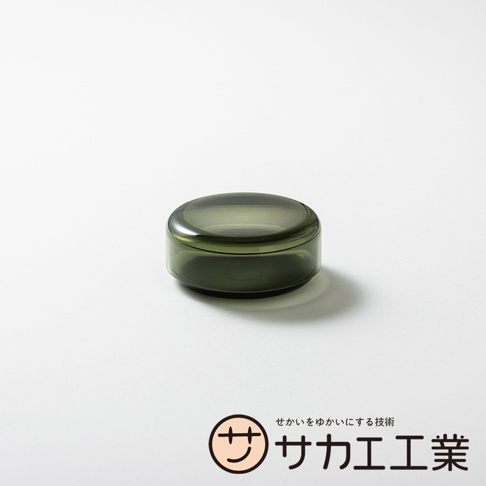 SAKAE 品牌透明綠色帶蓋點心碗