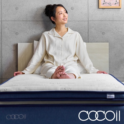 COCOil 專業工藝獨立筒雙層美容床墊(2層分離式)-單人加大(Twin XL)