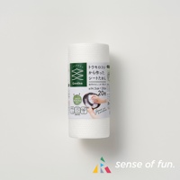白色捲狀的廚房去污洗碗巾，表面有細緻的菱形紋理，包裝上印有日文說明、品牌標誌 GOODNA、產品尺寸約 14.5x20cm，以及展示洗滌效果的圖案。