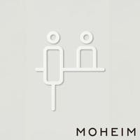 白色簡約風格櫃檯標示牌，以線條勾勒出兩個人形與櫃檯的互動情境，適合用於商店、辦公室等場所，有兩種顏色可供選擇。