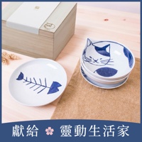 貓咪小碟五入組 (木盒包裝)
