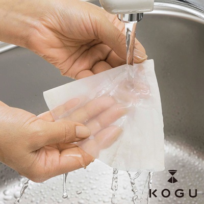 KOGU 珈琲考具 日製環保可重複使用錐形咖啡濾布(1-3杯用)-3入