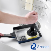 Arnest 直角鍋專用不沾手清潔海綿，用於清洗帶有泡沫的方形鍋。