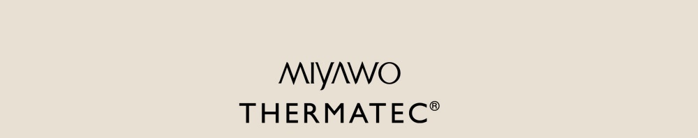 直火系列陶土茶壺2L，米白色陶土材質，帶有「MIYAWO THERMATEC®」品牌標誌。