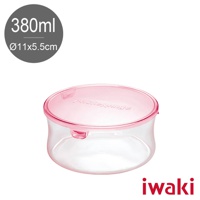 耐熱玻璃圓形微波保鮮盒-380ml