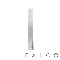 日製銀色不鏽鋼玉米刨刀，刨刀頭為鋸齒狀設計，刀身印有 EATCO 字樣。
