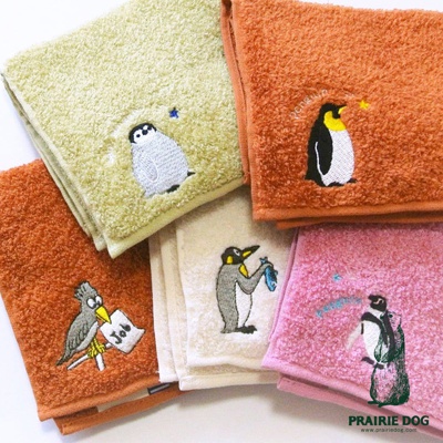 Zootto 今治精梳棉動物刺繡方巾