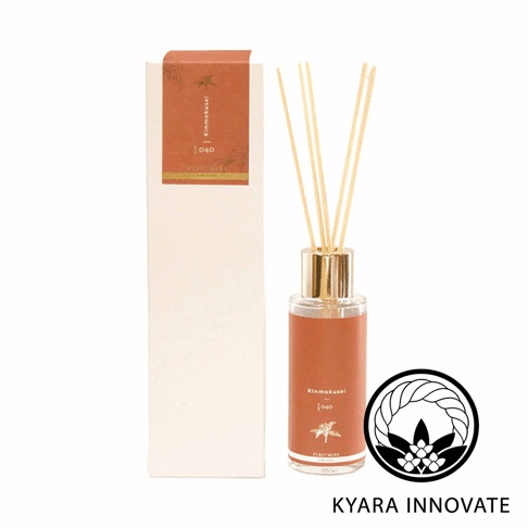 KYARA INNOVATE Kinmokusei 040 室內擴香竹，搭配日式紋飾品牌標誌