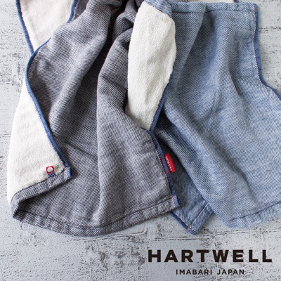 今治復古丹寧風雙織柔感毛巾