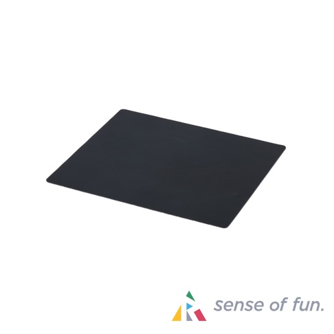 sense of fun. 標誌旁的黑色微波爐防污保護墊