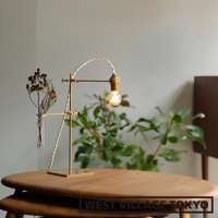 黃銅一輪花器/燈具展示架 30cm