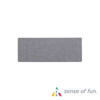 灰色可擦拭廚房地墊，織紋細膩，質地耐磨，四周邊緣圓潤。