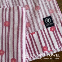 津OBORO 朧染和紋款待之心紗布毛巾，日本製造，尺寸32x90cm