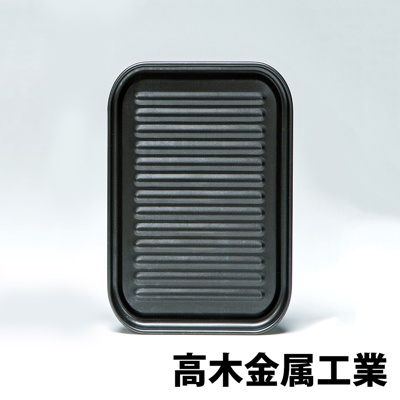 高木金屬工業 日本製烤箱用萬能烤盤-波浪長盤(小)