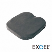 THE OWL Highest 貓頭鷹進階款坐墊，深灰色，布質表層，符合人體工學的貓頭鷹造型設計，具備中央凹陷與兩側支撐。