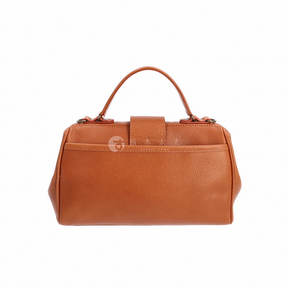 Atelier nuu parcel皮革杜勒斯迷你兩用手提包，駝色，附手柄和外部口袋