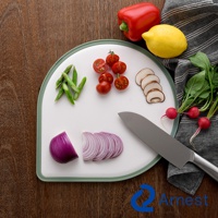 護手淚滴型抗菌料理砧板 (共2色)