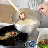 不鏽鋼多用途單柄調理碗-18cm