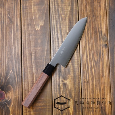 [景清] Chromax鋼三德刀-(胡桃木18cm)