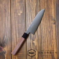 [景清] Chromax鋼三德刀-胡桃木18cm