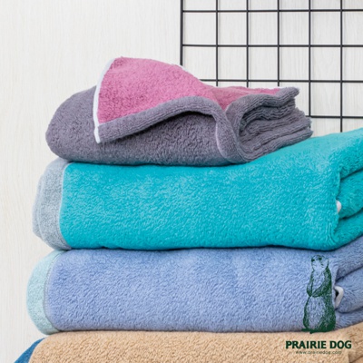 Prairie Dog DAIRY PRAIRIE 今治純棉翻轉色彩雙股紗大浴巾 (共3色)