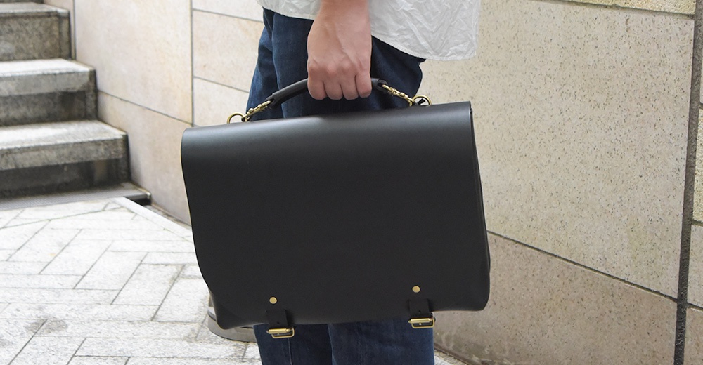 職人手作皮革雙扣兩用側背包-CW-137-S369247012-4