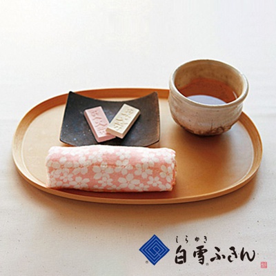 友禪染畫布風方巾/小手帕