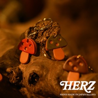 職人手作皮革香菇造型鑰匙圈 KE-210 (共4色)