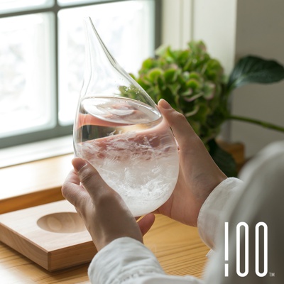 Tempo Drop 天氣瓶(大-附木製底座)