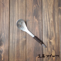 鋁製錘目紋中型瀝水湯勺