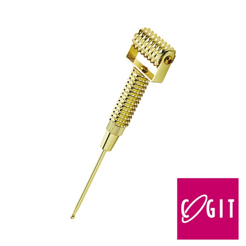 COGIT 美顏提拉滾輪搭配毛孔清潔組，金色滾輪設計，搭配細長清潔針。