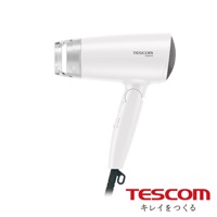 TESCOM TD200TW 輕量型負離子吹風機，清新白色，附有風量調整開關。