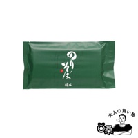 深綠色包裝的乾燥海苔蕎麥麵，包裝正面印有白色日文書法字體「のりそば」和紅色印章，下方有黑色日文小字「鎌庄」。