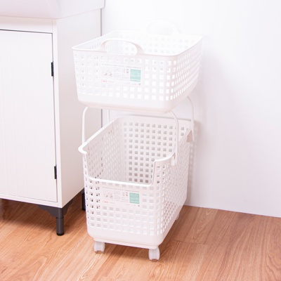 雙層輕鬆組洗衣籃車
