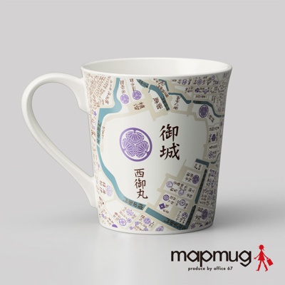 office67 mapmug手繪地圖馬克杯(江戶古地圖系列)