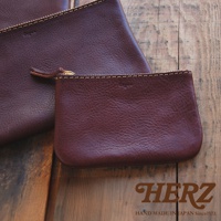 職人手作皮革Organ拉鍊式小物收納袋 GS-2 (3種尺寸)