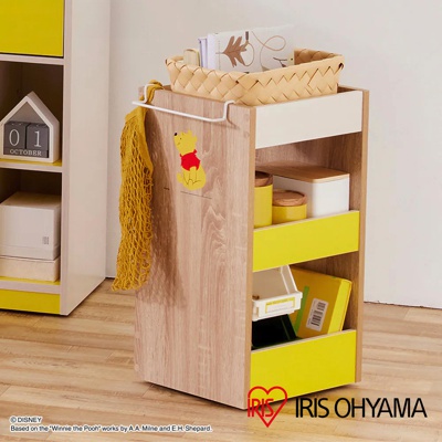 IRIS OHYAMA 迪士尼系列木質收納櫃附滾輪 WSW-280 (共2色)