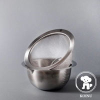 不鏽鋼濾水網&刻度料理盆 (15cm)