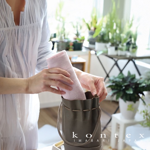 MOKU ORGANIC 有機棉長毛巾，粉紅色，材質柔軟，質地細緻，適合日常使用。