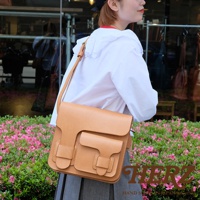 職人手作皮革經典厚實單肩包 A-40 (共5色)