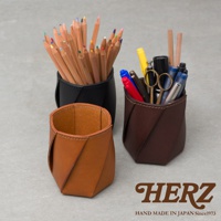職人手作皮革Organ六角收納筆筒 GS-73