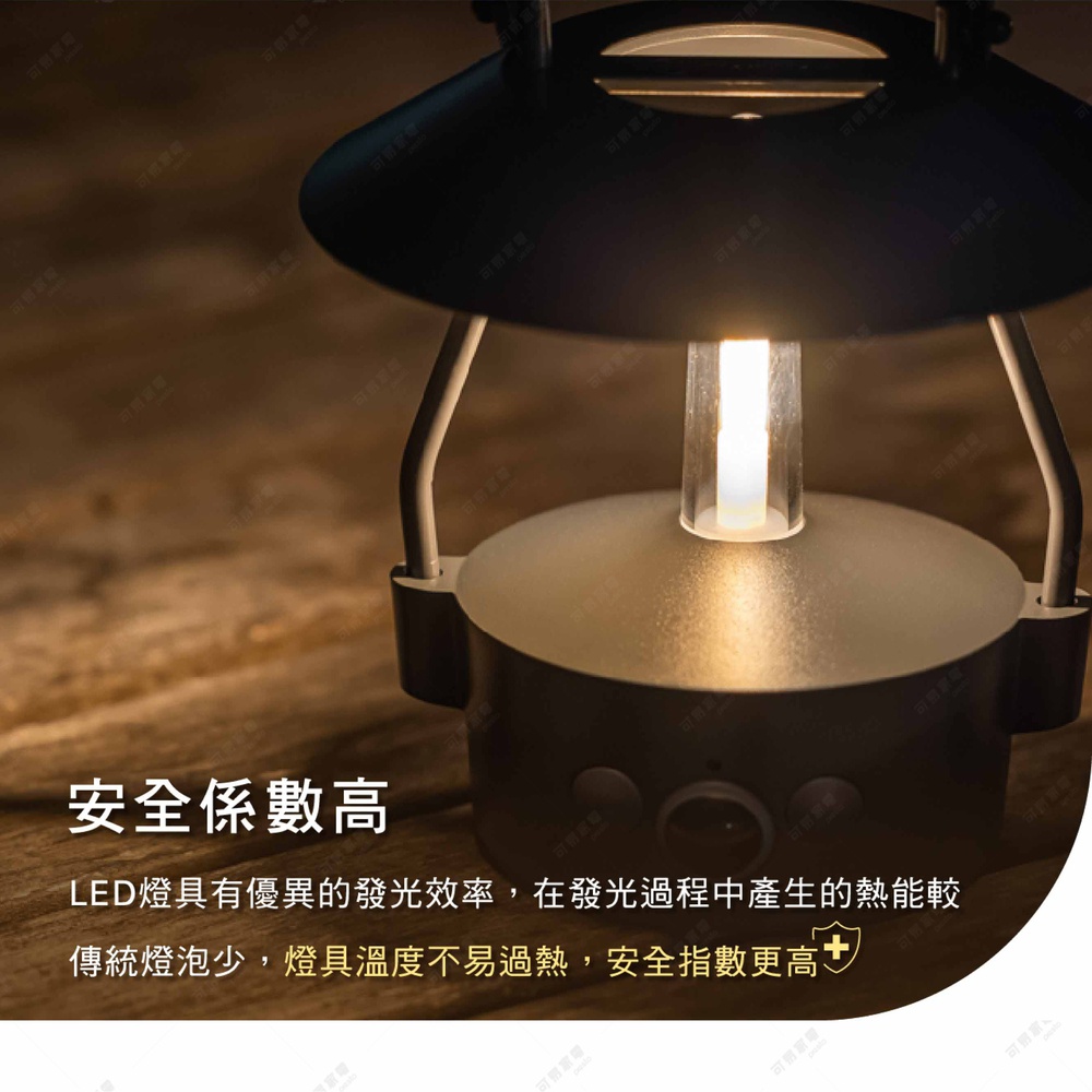 LED 無尾熊智慧感應燈，燈罩為黑色，燈座為銀灰色，燈體中央有透明玻璃罩包裹著 LED 燈芯，燈座下方有兩個圓形按鈕，整體設計簡約。