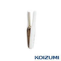 珍珠離子夾 KHS-G650，白色機身搭配金色夾板，機身側面有品牌名稱 KOIZUMI 及溫度顯示。
