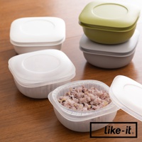 簡約雙層蒸氣循環保鮮盒2入組