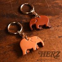 職人手作皮革大象造型鑰匙圈 KE-201 (共5色)