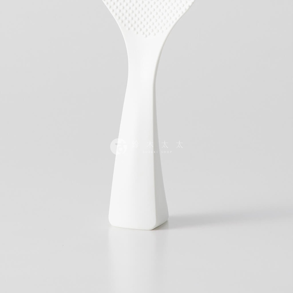 日製MARNA站立式好握飯匙，特殊壓紋防沾黏，薄型邊緣不壓碎米飯，手柄好握不易滑動