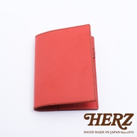 紅色皮革B6尺寸記事本書套，手工縫製，簡約設計，適合放入B6筆記本。