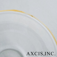 lykke 清透玻璃深型點心碗 S，碗緣有金邊裝飾，材質為玻璃。