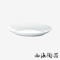 波佐見燒 Common 陶瓷料理盤，24公分，白色，簡約設計，適合各種料理擺盤。