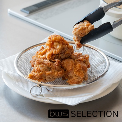 可拆式不鏽鋼圓型簡約萬用瀝水盤-19cm